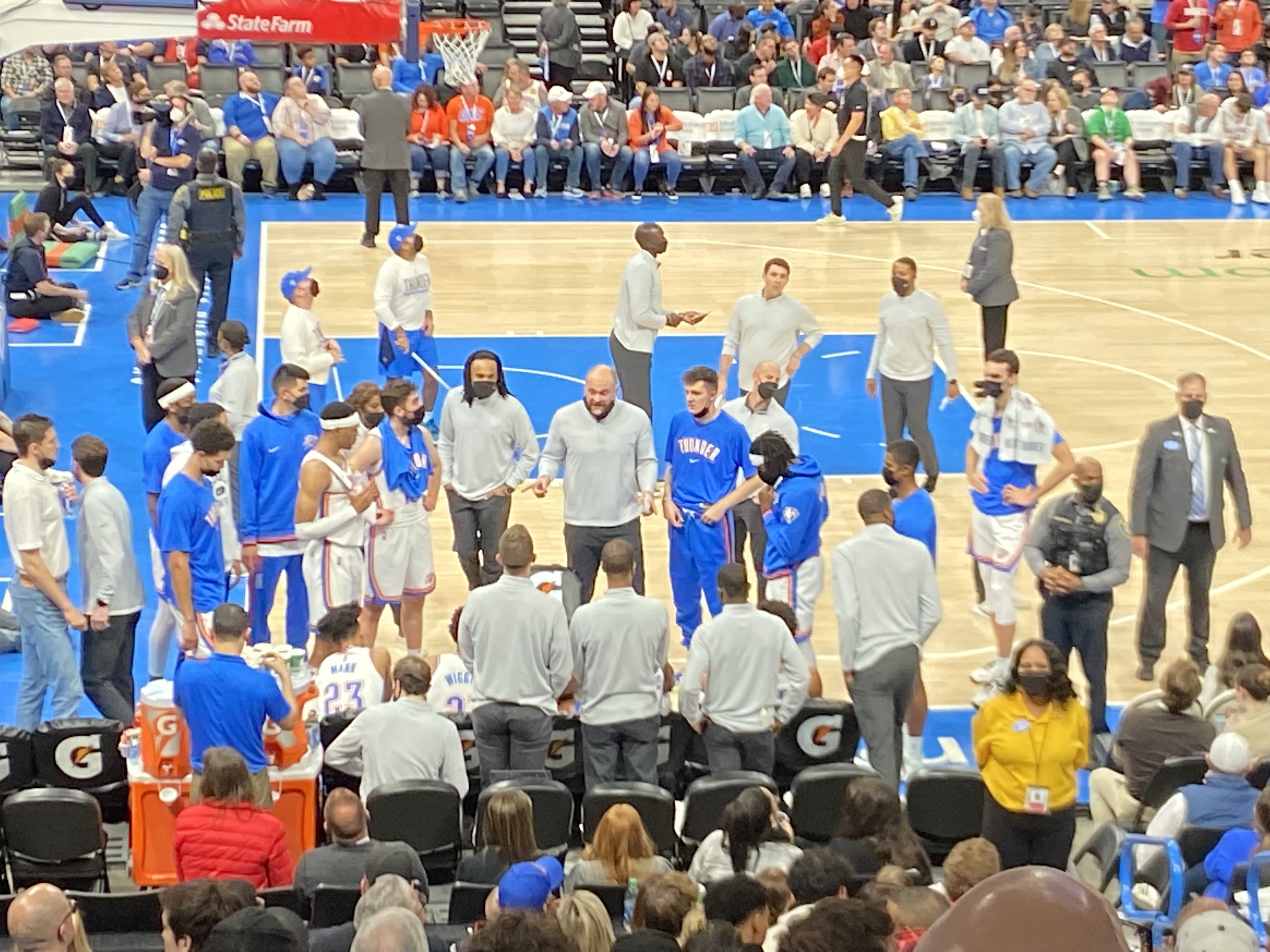 Oklahoma City Thunder bench