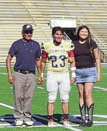 (ABOVE) Congratulation to Sergio Pinedafor being selected to play in the 8 man All Star Game for Team Gold