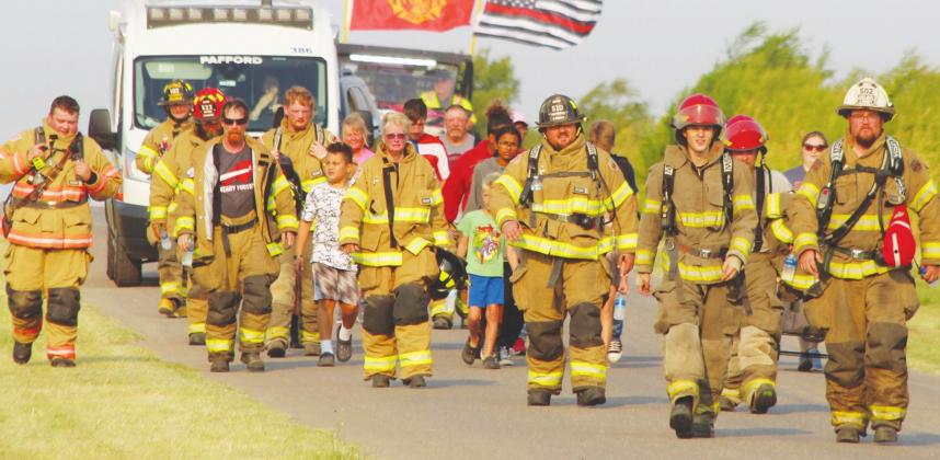 Geary Firefighters, Residents Commemorate 9/11 with Memorial Walk