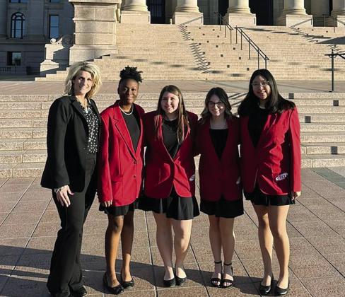 The Watonga FCCLA students were at the State Capitol February 21 attending FCS Day.