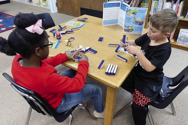 Elsewhere around Geary schools, students did some hand-on learning at the stem lab (above) while othere classes made learning fun as they prepared for upcoming statewide testing.