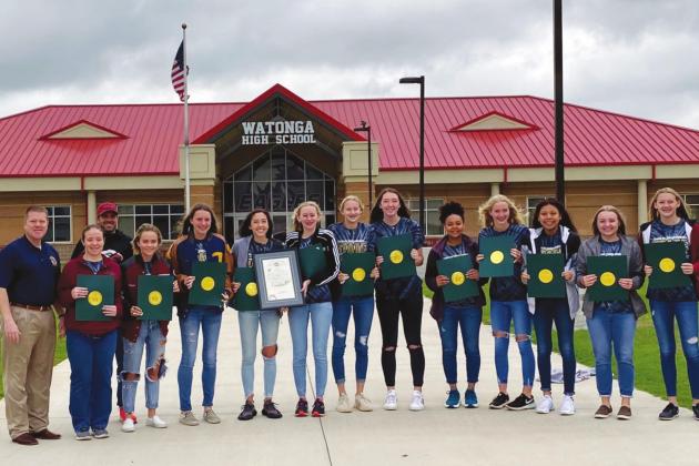 Lady Eagles’ Class 2A State Champ CC Squad Honored by Rep. Sanders