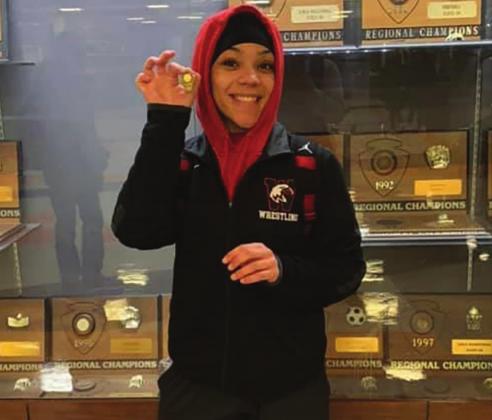 Shawn Johnson after qualifying for the state wrestling tournament. (Photo provided)