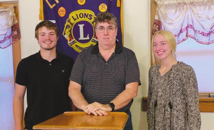 Lions Club Announces Students of the Month