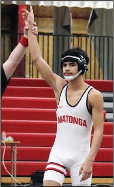 Ayden Perez, wrestling in the 144 pound class, was named to the All Conference Team