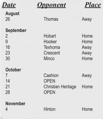 Watonga HS Football 2022 Schedule