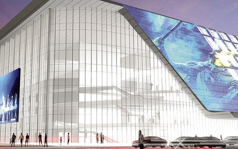 Artist’s rendering of the new and improved Performing Arts Center. the project was part of the Improve Our Tulsa 3 vote held Tuesday.