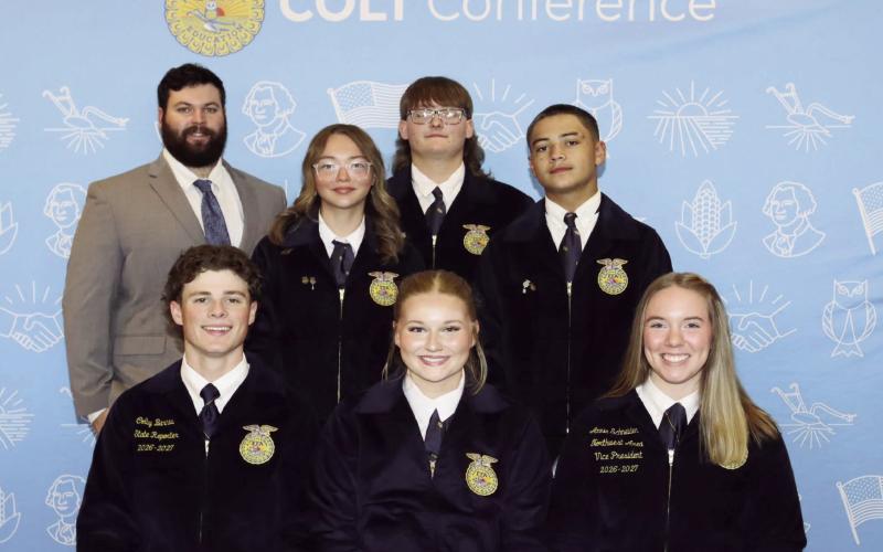 Above Left: Geary FFA was well represented this year at the NW Area Colt Conference. The Colt Conferences is a regional and state-level leadership training program run by various state FFA associations across the United States