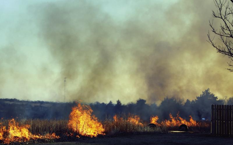 A new grant program launched by the USDA will help rural communities defend themselves against wildfires and mitigate the cirucumstances that breed larger, fiercer fires than what the nation is used to dealing wih. Photo by Connie Burcham/Watonga Republican