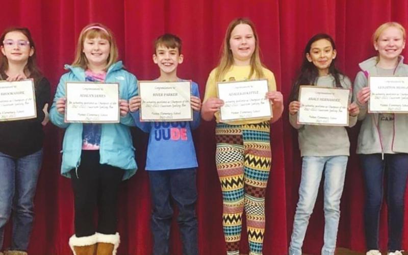 Hinton Spelling Bee Winners