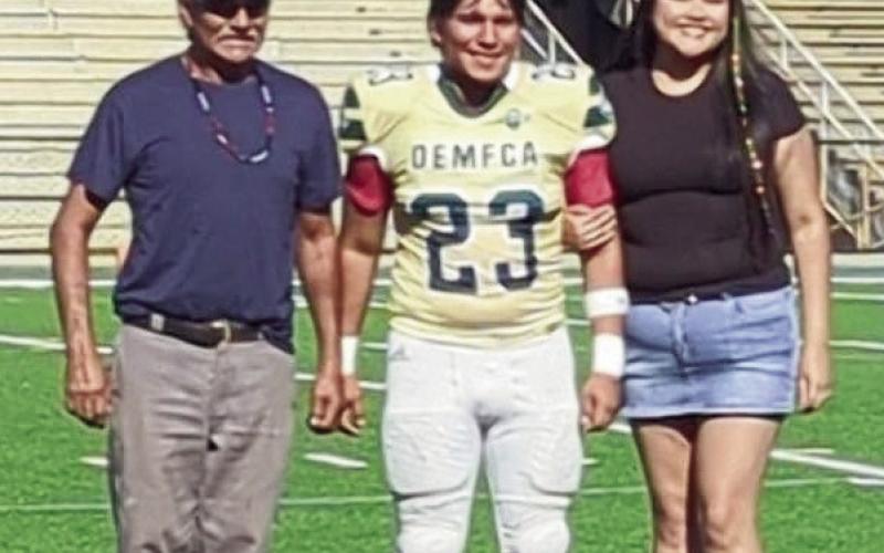 (ABOVE) Congratulation to Sergio Pinedafor being selected to play in the 8 man All Star Game for Team Gold