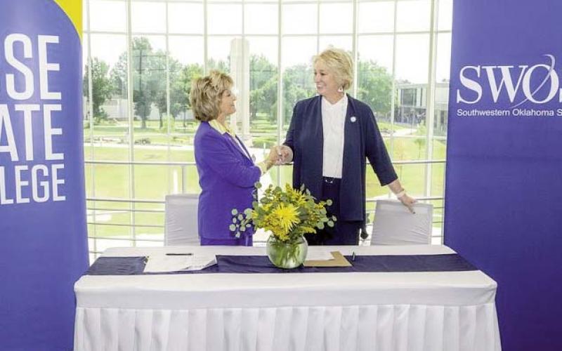 SWOSU and Rose State  College Announce  Partnerships