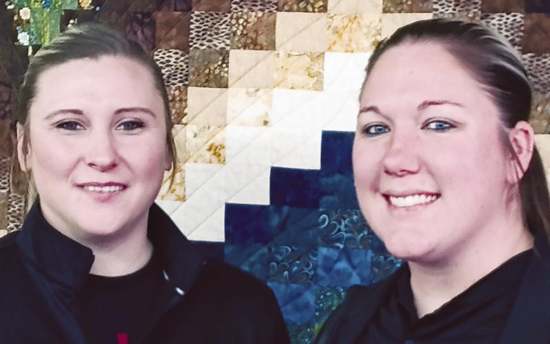 Watonga basketball and softball coaches Lauren Campo (L) and Alyssa Fuxa resigned effective at the end of the school year. The resignations were announced at Monday night’s school board meeting.