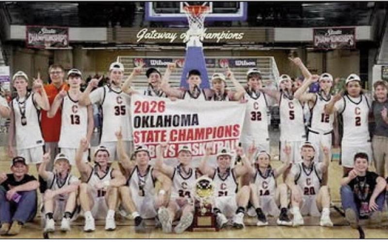 The Calumet Chieftains brought home their second consecutive state basketball championship. They were crowned the Class B winners on Saturday in Oklahoma City. Below are photos from the regional playoff games. Photos courtesy of Dillon Young and Pioneer Telephone FB.