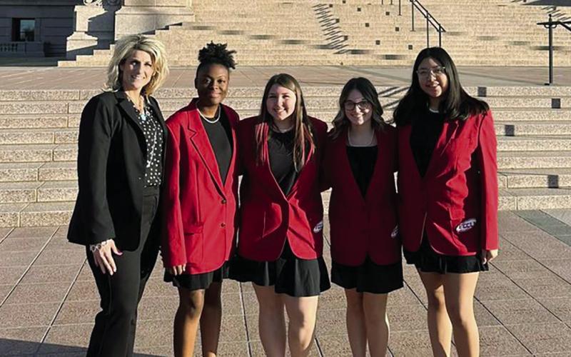 The Watonga FCCLA students were at the State Capitol February 21 attending FCS Day.