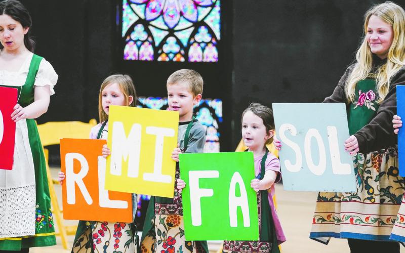 Thanks to the Lyric Theatre of Oklahoma, Calumet elementary students had a fantastic time experiencing The Sound of Music. The interactive performance was both fun and educational. Readers might notice some familiar faces among the von Trapp children.