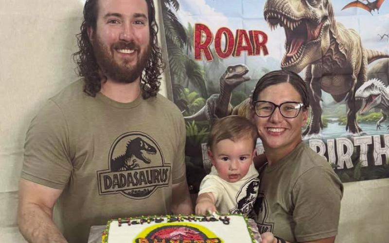 A ROAR-some party was held on August 29th, 2026 in celebration of Rhyett’s First Jurassic Expedition!