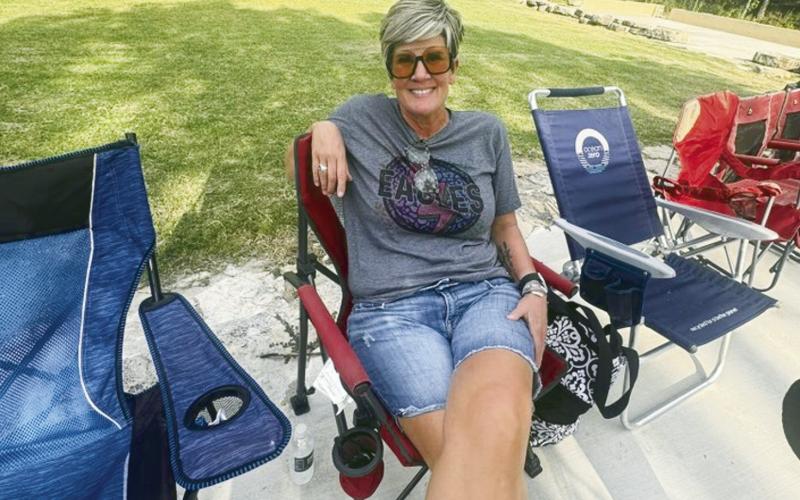 Watonga teachers were treated by the Watonga Lions Club Thursday to a cookout and homemade ice cream at Roman Nose State Park.