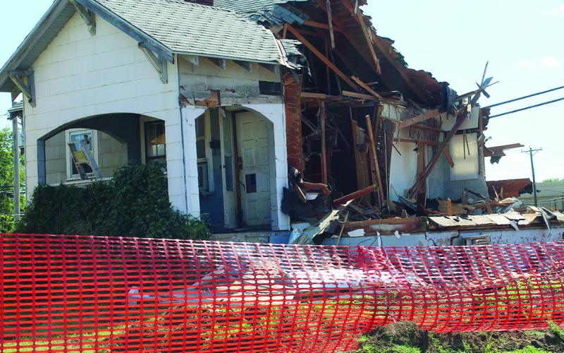 The house across Third Street from the Watonga Christian Church is being torn down to make way for a second Zona Verde home constructed for the City of Watonga. The one bedroom, one bath home will have about 750 square feet and is expected to cost about $105,000.