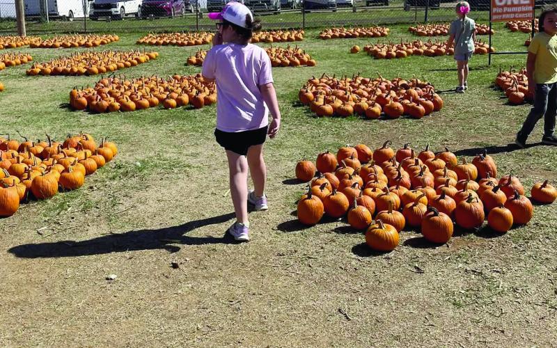 Geary Little Pumpkins Visit Chester’s Party Barn