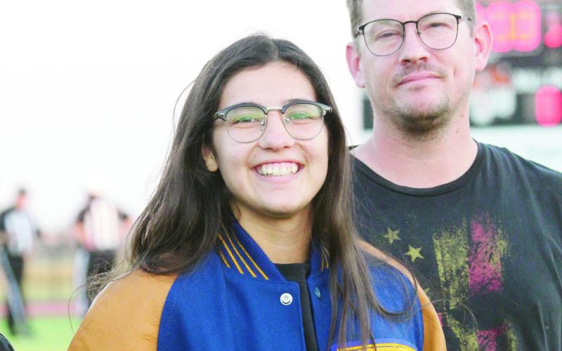 Canton High School senior Kamdyn Hulse was presented Thursday evening with her letterman’s jacket for winning the Oklahoma State High Jump Championship for class A. She earned her metal in May.