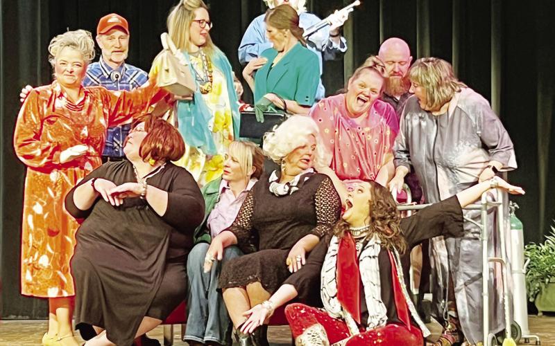 The cast of Rex’s Exes will have the audience rolling in the aisles. The show can be seen April 20, 21 and 22. For more information contact the Watonga Community Theater Box Office April 19 or about one and a half hours before each show.
