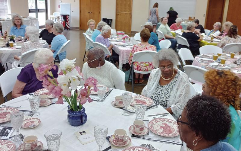 Members and supporters of the Friends of the Ferguson came out Saturday for the annual tea party sharing food and fellowship.