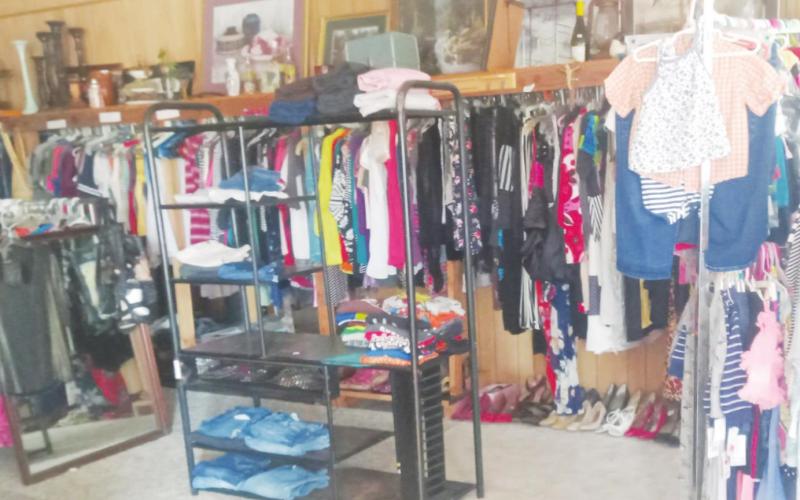 Sandy Deese has been working to clean up her shop after an unknown person entered through the back door and tore it up several times. (Photo provided by Sandy Deese.)