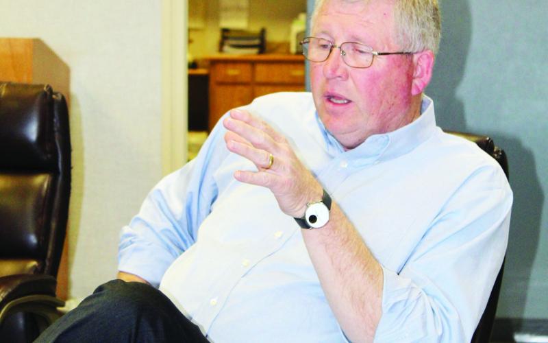 Congressman Frnak Lucas during last year’s town hall at Watonga.