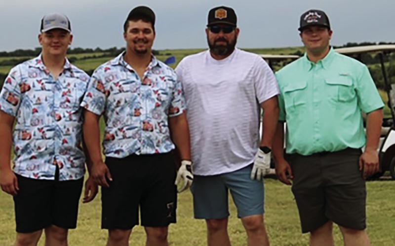 The Dalton Laird team at the Ryan Berglund Memorial Golf Touranment August 5. L-R are ? Laird, ??, Keegan Rinehart.