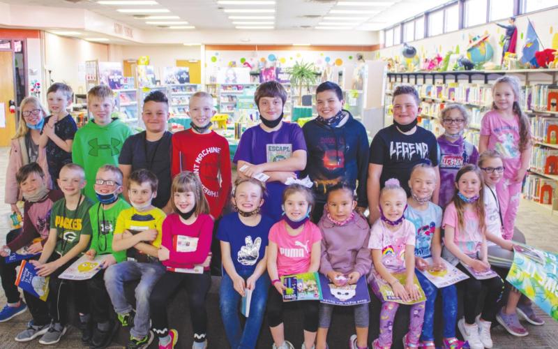 Watonga Elementary’s outstanding students of the semester were given Scholastic funds to use at the book fair.