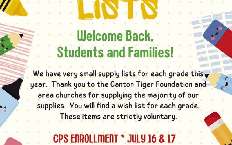 2025/2026 Enrollment Dates &amp; School Supply Lists