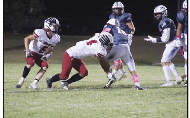Chris Garcia going for a tackle (Photos provided by Piper Gallagher)