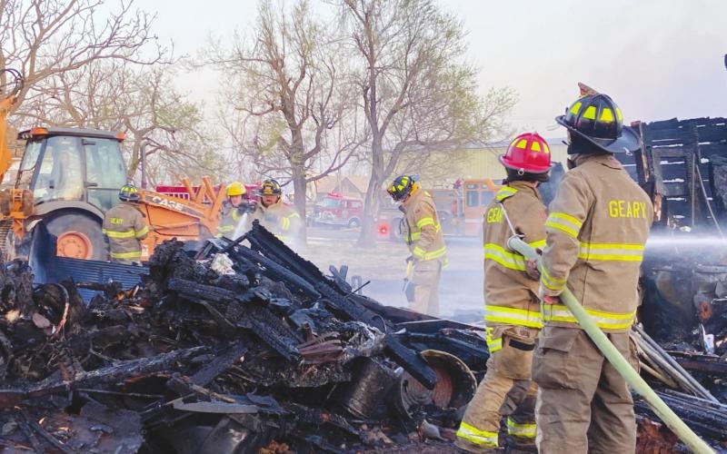 Woman Arrested After House Burns in Geary