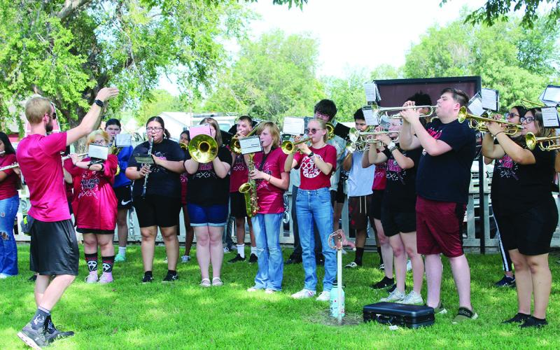 The Eagle Band performed Saturday at the Ferguson Home and Museum during the Friends of the Ferguson’s back to school event. The organization gave away two bicycles and refreshments were served.