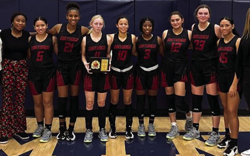 The Watonga Lady Eagles were at the Minco Classic over the weekend. Coach Lauren Campos had this to say about the tournament and the outcome; “ Negative: We lost. Positive: we outscored them in 3/4 quarters, and we were runner up in a very tough Minco tournament! I’m proud of what we accomplished; we have lots of great things to build on. Love you girls! Keep battling!” Photos provided by Watonga Schools