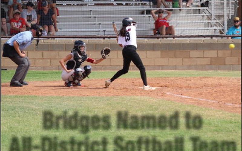 Aubrey Bridges was named to the Class 2A-3 All District softball team this week. Bridges made the squad as an outfielder for the second time. (Photo provided by Piper Gallagher)