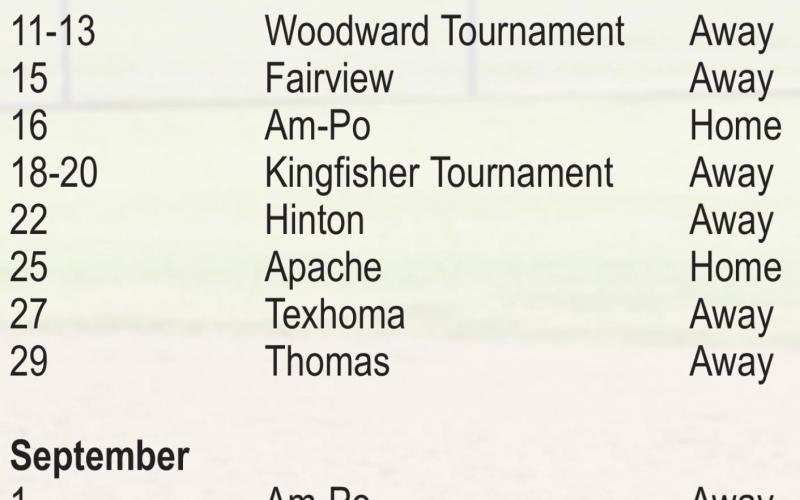 Watonga HS Softball 2022 Schedule