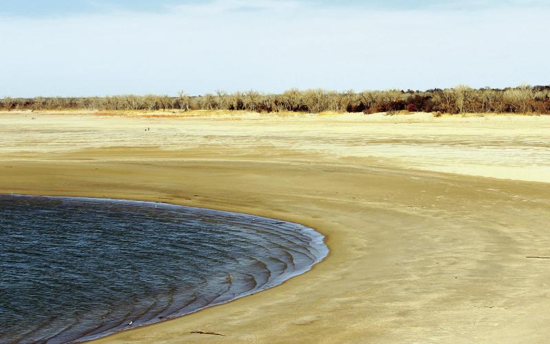 This file photo shows drought conditions at Canton Lake in 2013. The lake and the ongoing drought issues are bound to be part of the discussion of the Oklahoma Statewide Water Plan. Those plans are set to be examined at a series of public meetings around the state through the fall. Photo from the USGS