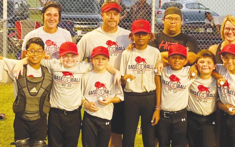 Pictured Front Row (L-R): Cason Pittman, Sebastian Briseno, Raylen Coleman, Aiden Willis, Mason Beartrack, Jayden Lopez, Tripp Crain, Kacen Hood, and Dominic Vaughn. Back Row (L-R): Karlee Phillips, Rodney Thompson, Donavan Castleberry, and Bobbie Pittman.