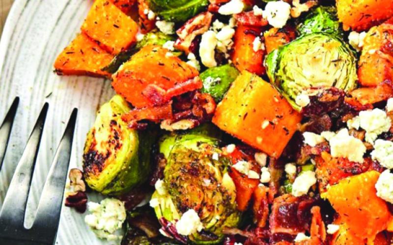 Roasted Brussel Sprouts &amp; Squash