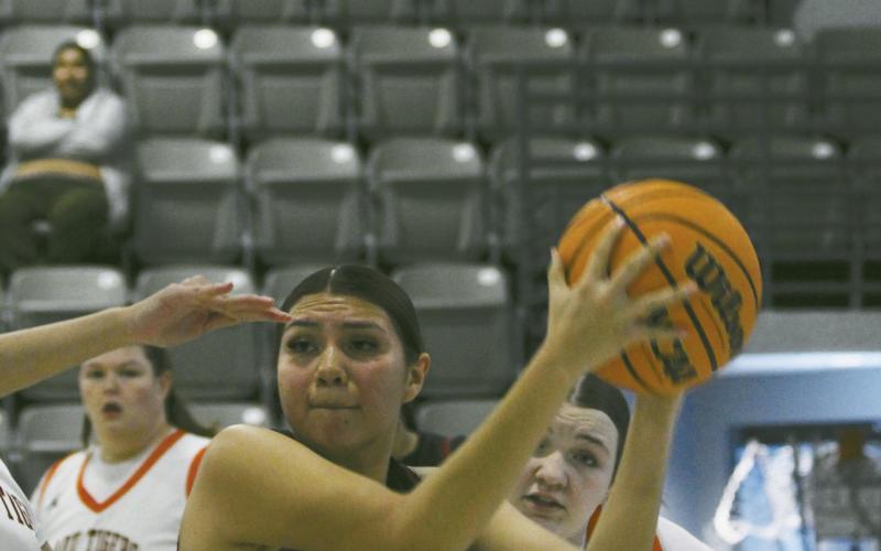 Girls Play Tough at Okeene Tourney