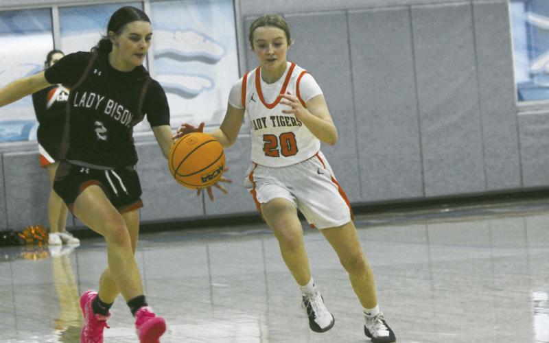Girls Play Tough at Okeene Tourney