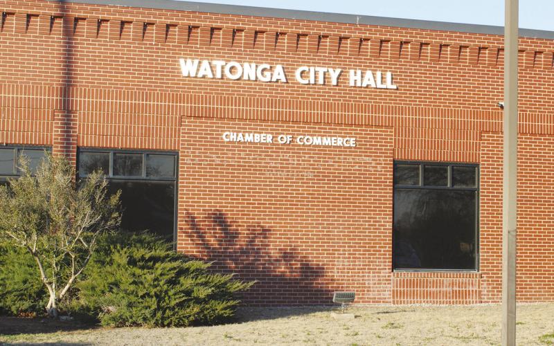 City council meets in the old DHS building, which the city has purchased. The old city hall bulding is being transformed into the new Watonga Police Department offices.