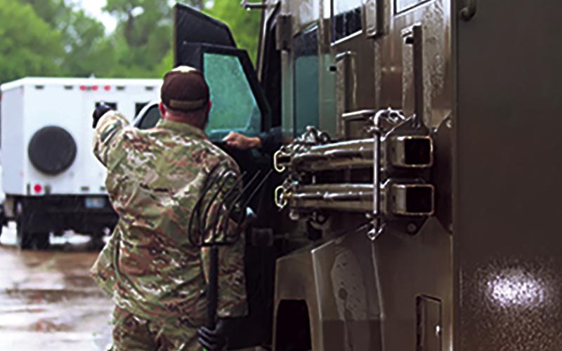 This file photo reminds residents of the federal raid on a marijuana grow facility operating in the former Holly Tex factory. Although grow was licensed, there were also illegal activities allegedly going on there.