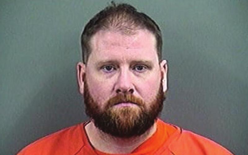 OSBI served a search warrant on Jan. 28 in the 600 block of N. Broadway in Hydro. As a result of the search warrant, 35- year-old Tyler Wesley Davis, who is also a Caddo County Sheriff’s Office reserve deputy, was arrested. (Photo provided)