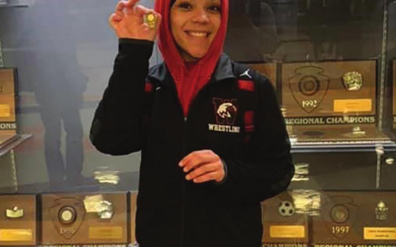 Shawn Johnson after qualifying for the state wrestling tournament. (Photo provided)