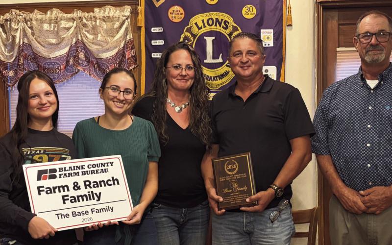 The Base family of Geary Recognized as Blaine County Farm Bureau Farm and Ranch Family of the Year