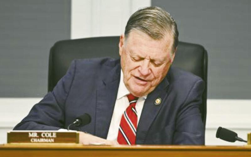 Chairman of the House Appropriations committee Tom Cole (R, Moore), July 15 at the Commerce- Justice-Science subcommittee markup. House Appropriations Committee/Gaylord News