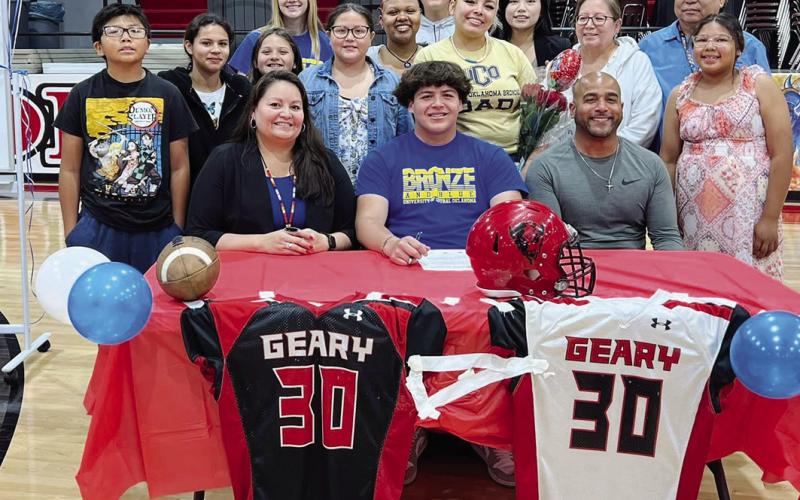 Two Geary Grads Sign to Play College Sports
